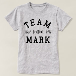 T-shirt Marque noire orpheline d'équipe