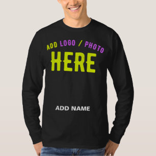 T-SHIRT MARQUE VERIFIEE NOIRE PERSONNALISABLE MODERNE ET C
