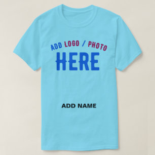 T-SHIRT MARQUE VÉRIFIÉE SKY BLEU MODERNE ET MODERNE