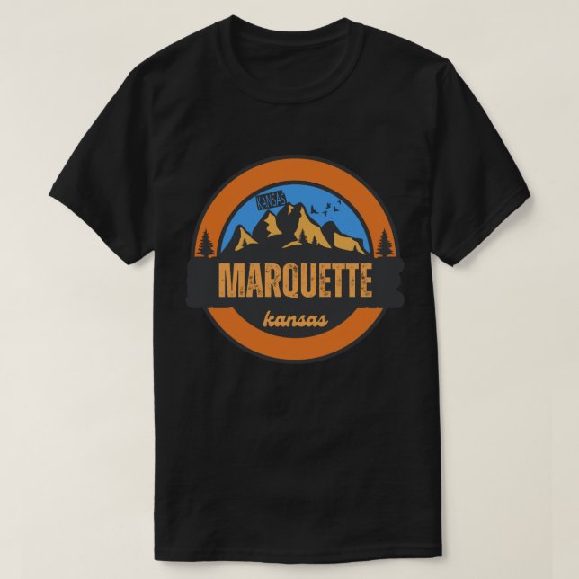 T-shirt Marquette, Kansas (Design devant)