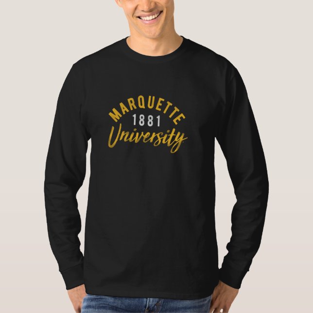 T-shirt Marquette University Golden Eagles Classic Script (Devant)