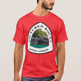 T-shirt Marqueur du sentier national Lakeshore de Rocks