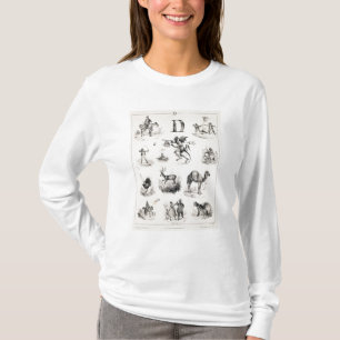 T-shirt Marquez avec des lettres D d'une amorce