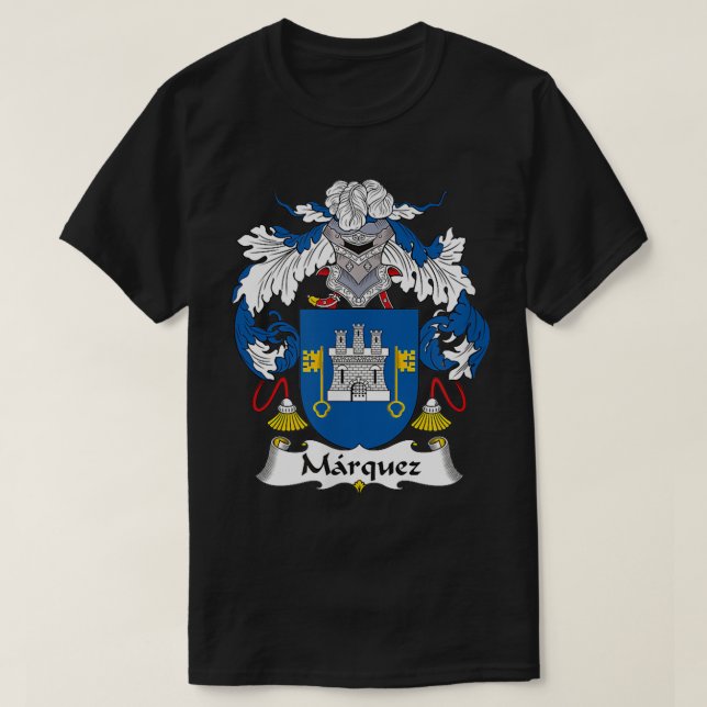 T-shirt Marquez Coat of Arms  Family Crest  (Design devant)