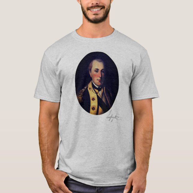 T-shirt Marquis de Lafayette (signature sur le bord inféri (Devant)