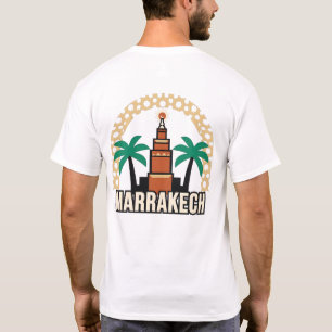 T-Shirt Marrakech Marokko, Palme und marokkanische