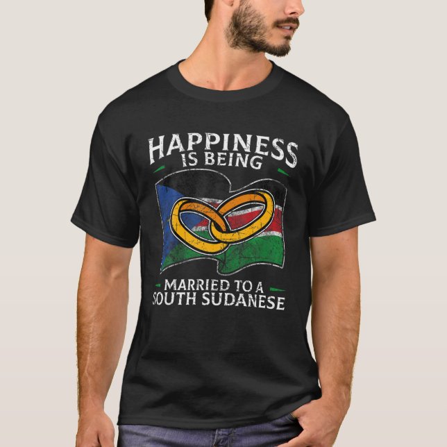 T-shirt Marre du drapeau sud-soudanais Mariage du Soudan d (Devant)