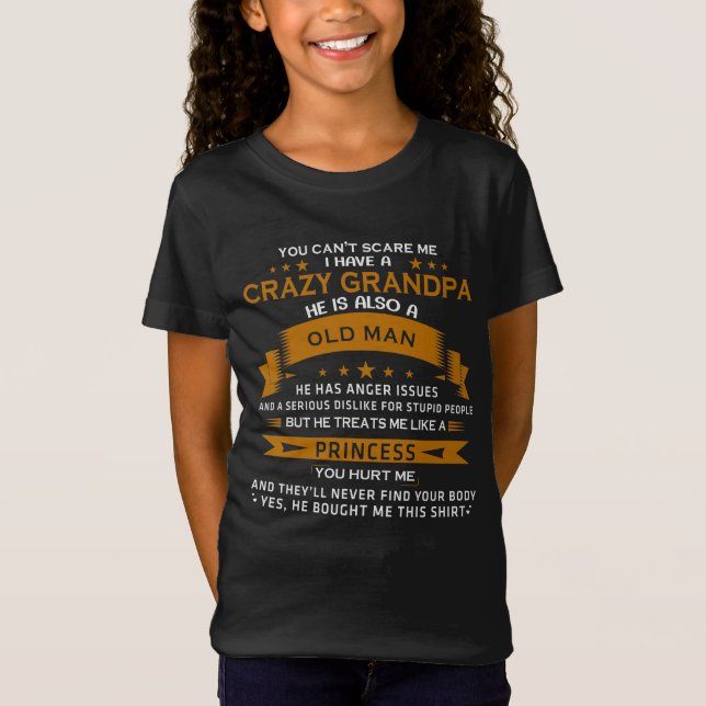 T-Shirt marre Grandpa Grandgirl (Devant)