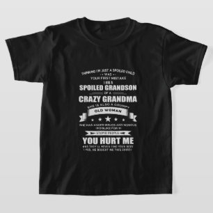 T-shirt marre Grandson Grandma mot art