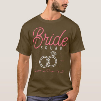 T-shirt Marriage Party Bride Squad Bachelorette Party Wome