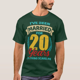 T-shirt Married for 20 ans 20e anniversaire