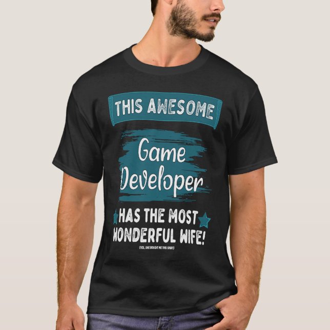 T-shirt Married Game Developer Husband Job Profession (Devant)
