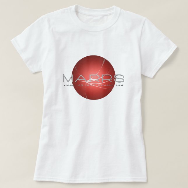 T-shirt MARRS - Logo blanc - création occidentale au (Design devant)