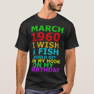 T-shirt Mars 1960 J'Aimerais Qu'Un Poisson Se Lève Sur Mon