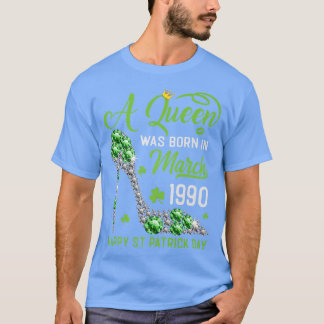 T-shirt Mars 1990 33e anniversaire Joyeux St Patrick's Day