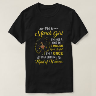 T-shirt Mars Cadeaux d'anniversaire Je suis une reine noir