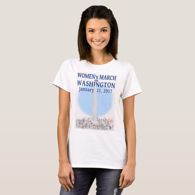 T-shirt Mars des femmes sur Washington (Devant entier)