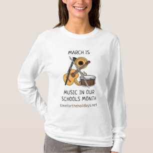 T-shirt Mars est la musique dans nos écoles Mois