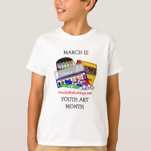 T-shirt Mars est le Mois de l'art jeunesse