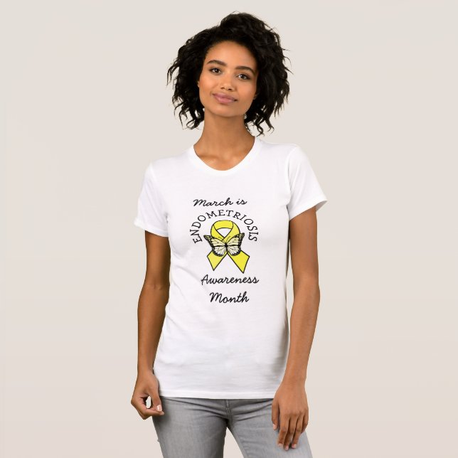 T-shirt Mars est le Mois de sensibilisation à l'endométrio (Devant entier)