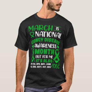 T-shirt Mars Est Le Mois National De Sensibilisation Aux M