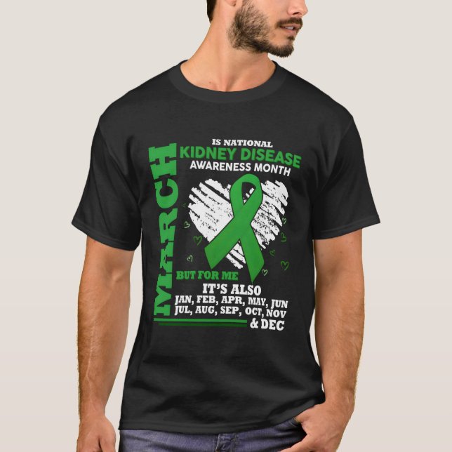 T-shirt Mars Est Le Mois National De Sensibilisation Aux M (Devant)
