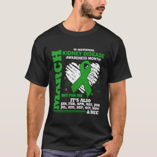 T-shirt Mars Est Le Mois National De Sensibilisation Aux M