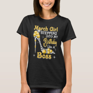 T-shirt Mars Fille entrant dans mon anniversaire Comme un
