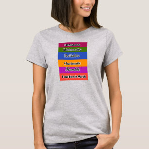 T-shirt Mars mois anniversaire citations 3.