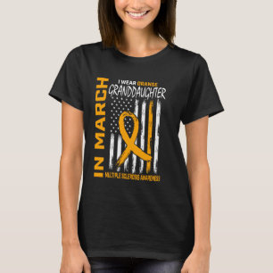 T-shirt Mars Nous Portons Orange Grandgirl Multiple Sclero