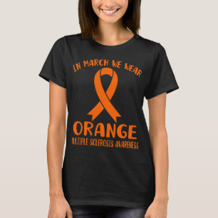 T-shirt Mars Nous Portons Orange Sclérose en plaques Sensi