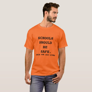 T-shirt Mars pour notre orange de chemise des vies