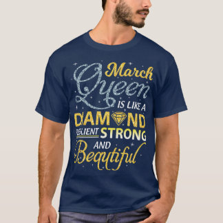 T-shirt Mars Résilient Forte Et Belle Bonne Anniversaire