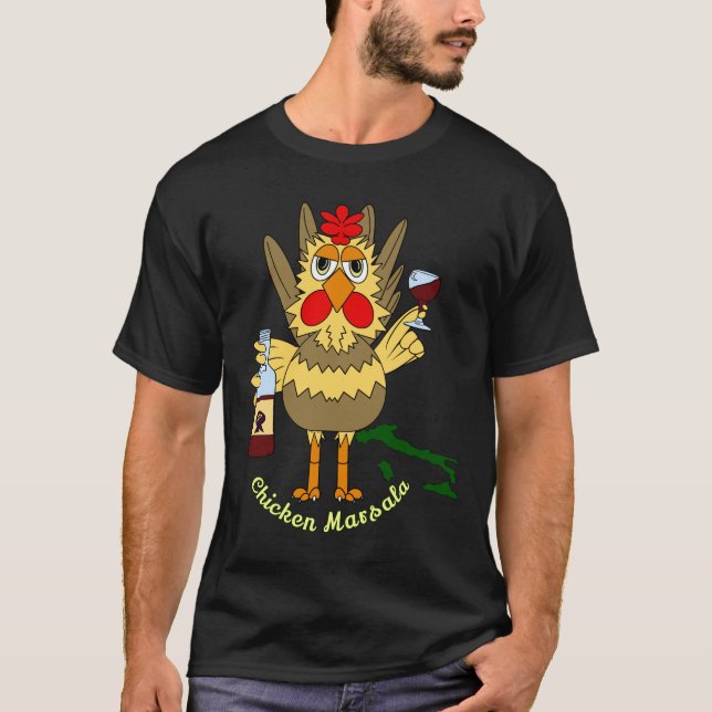 T-shirt Marsala de poulet (Devant)