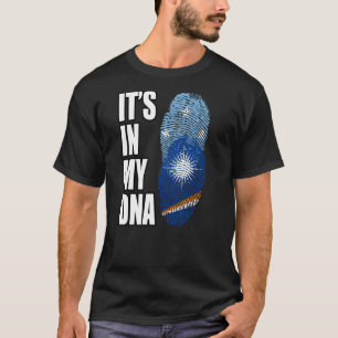 T-shirt Marshalese Et Micronésie Mélangent Le Drapeau Patr