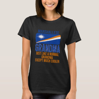 T-shirt Marshalese Grand-mère Îles Marshall Drapeau pour