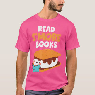 T-shirt Marshmallow Camping Feu de Campagne Funny Lire plu
