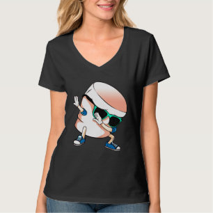 T-shirt Marshmallow de danse mignonne Dabbing graphique de
