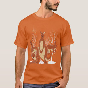 T-shirt Marsupial Australie Backpacker Zoo Animal Kangaroo