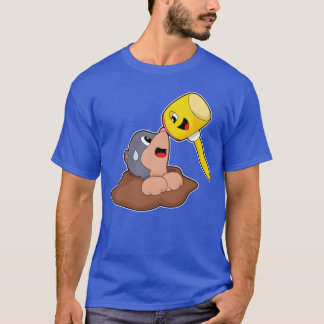 T-shirt Marteau de taupe Animaux mignons amis