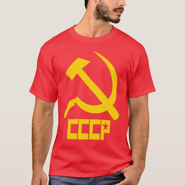 T-shirt Marteau et faucille de CCCP (Devant)