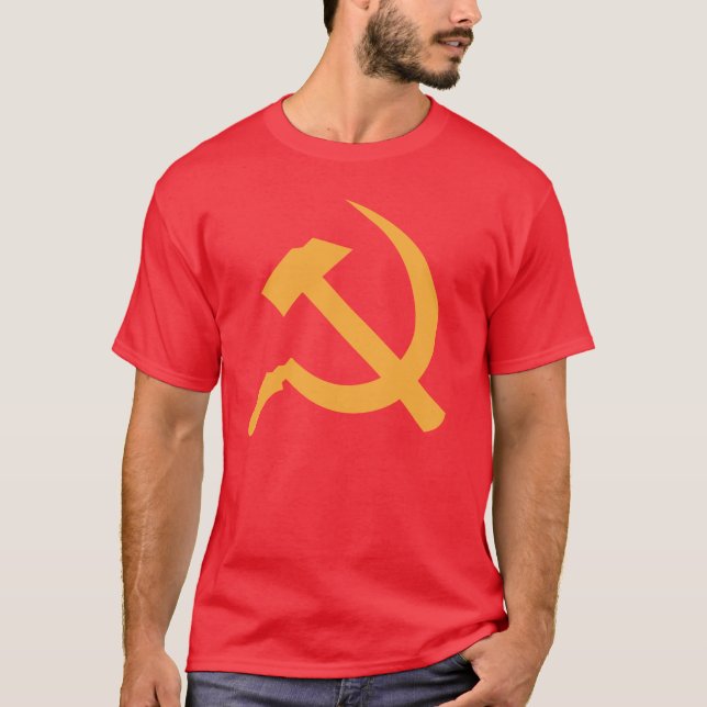 T-shirt marteau et faucille de l'URSS de cccp (Devant)