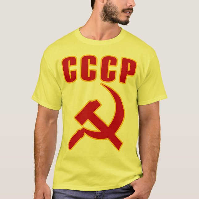T-shirt marteau et faucille de l'URSS de cccp (Devant)