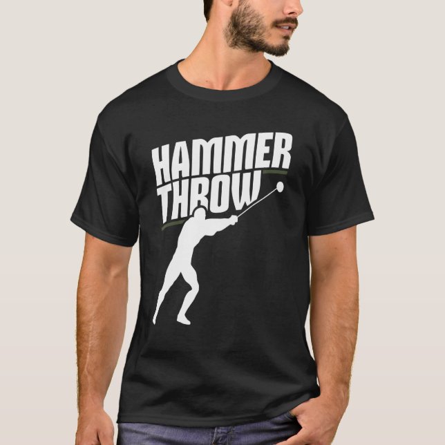 T-shirt Marteau Jetant Lancer Terrain de piste de traîneau (Devant)