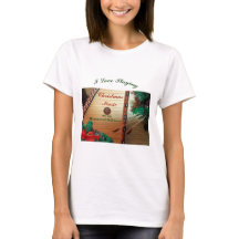 T-shirt martelé de Noël de dulcimer