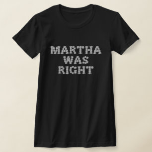 T-shirt Martha Était De Bonnes Roses Blanches