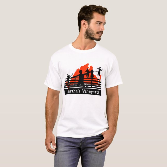 T-shirt Martha's Vineyard Jump Jaw's Bridge OFFICIAL Tee (Devant entier)