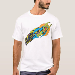 T-shirt Martian Manhunter prend l'avion