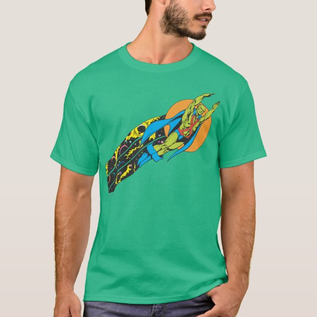 T-shirt Martian Manhunter prend l'avion (Devant)