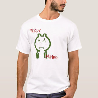T-shirt martien heureux